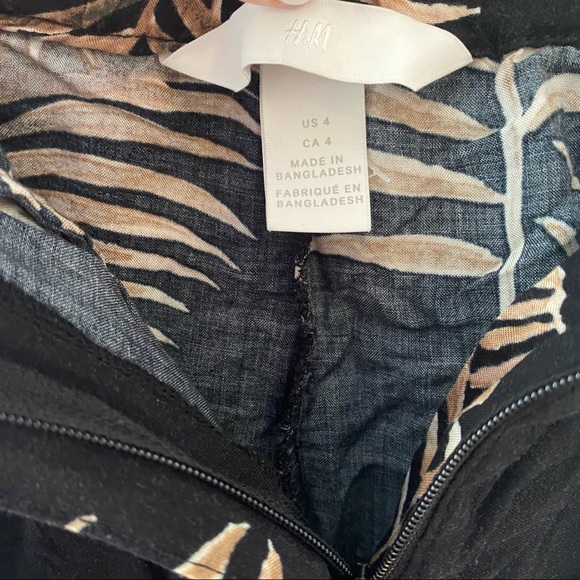 Palm leaf pattern high waist shorts - US 4 - Picture 5 of 6